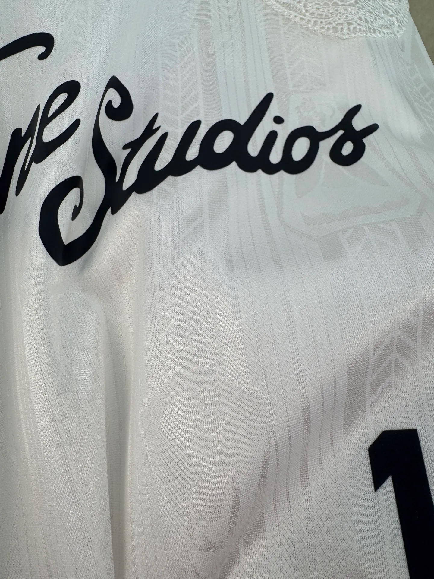 Acne Studios 26SS football jersey technical jacquard fabric logo long sleeve size s m l xl